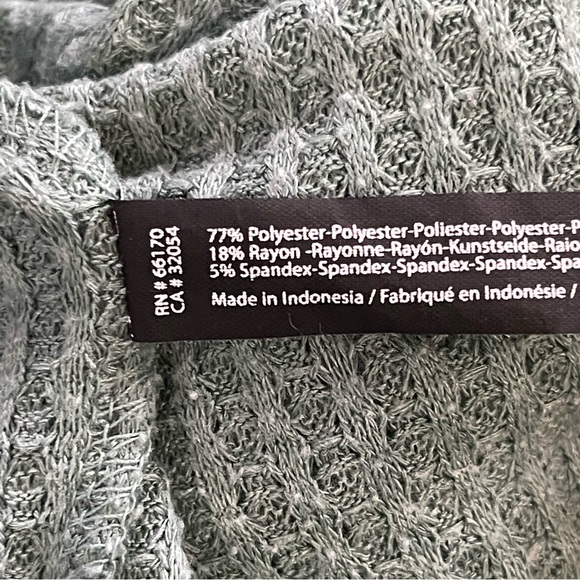 URBAN OUTFITTERS OUT FROM UNDER Green Waffle Cardigan Button Down JOJO - Picture 12 of 12